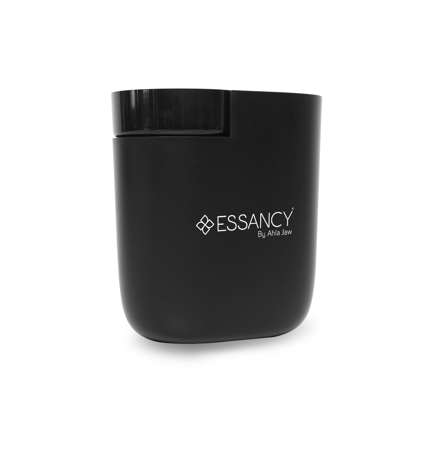 Black container with 'ESSANCY' logo on a white background