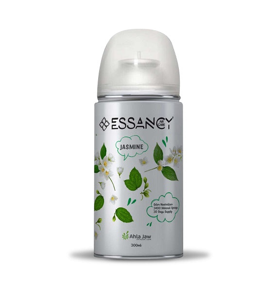 Essancy Jasmine deodorant spray can on a white background