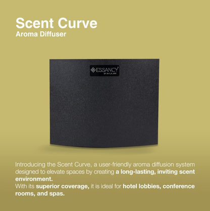  Scent Curve Aroma Diffuser with Essancy logo on a green background
