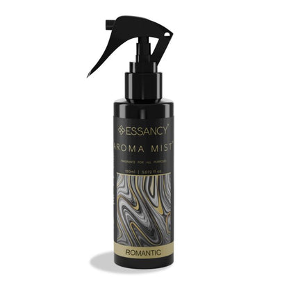 Essancy Aroma Mist bottle with marbled design on a white background